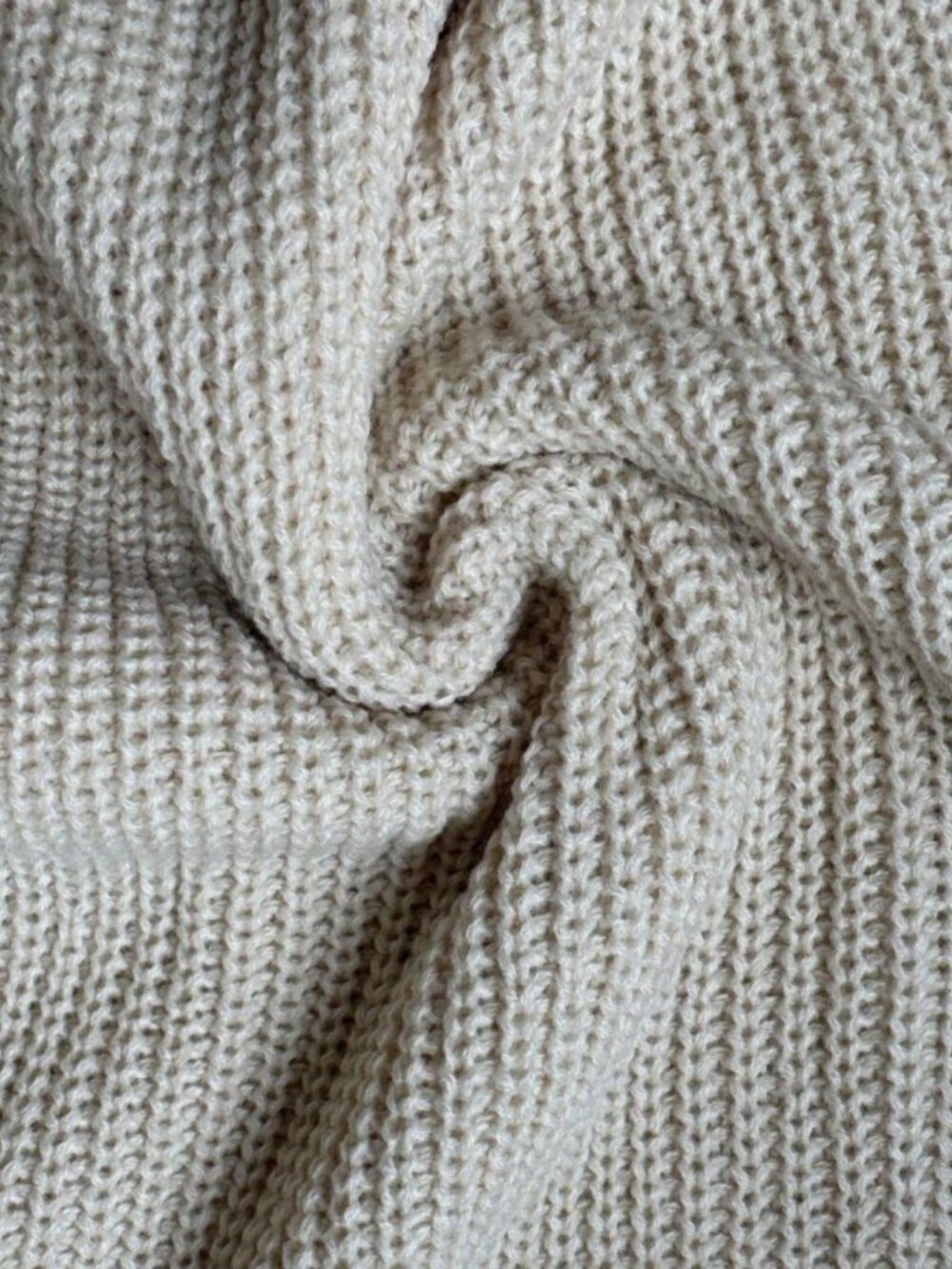 Women's Beige Knit Sweater & Front Button Maxi Skirt Set Split Hem Commuter - Picture 3 of 4